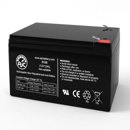 BATTERY CLERK AJC Altronix AL300ULXPD16CB Alarm Replacement Battery 12Ah, 12V, F2 AJC-D12S-J-2-186115